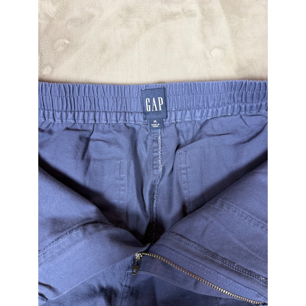 GAP Twill Jogger Pants Blue Indigo XL GP000994 NWT - Picture 4 of 5